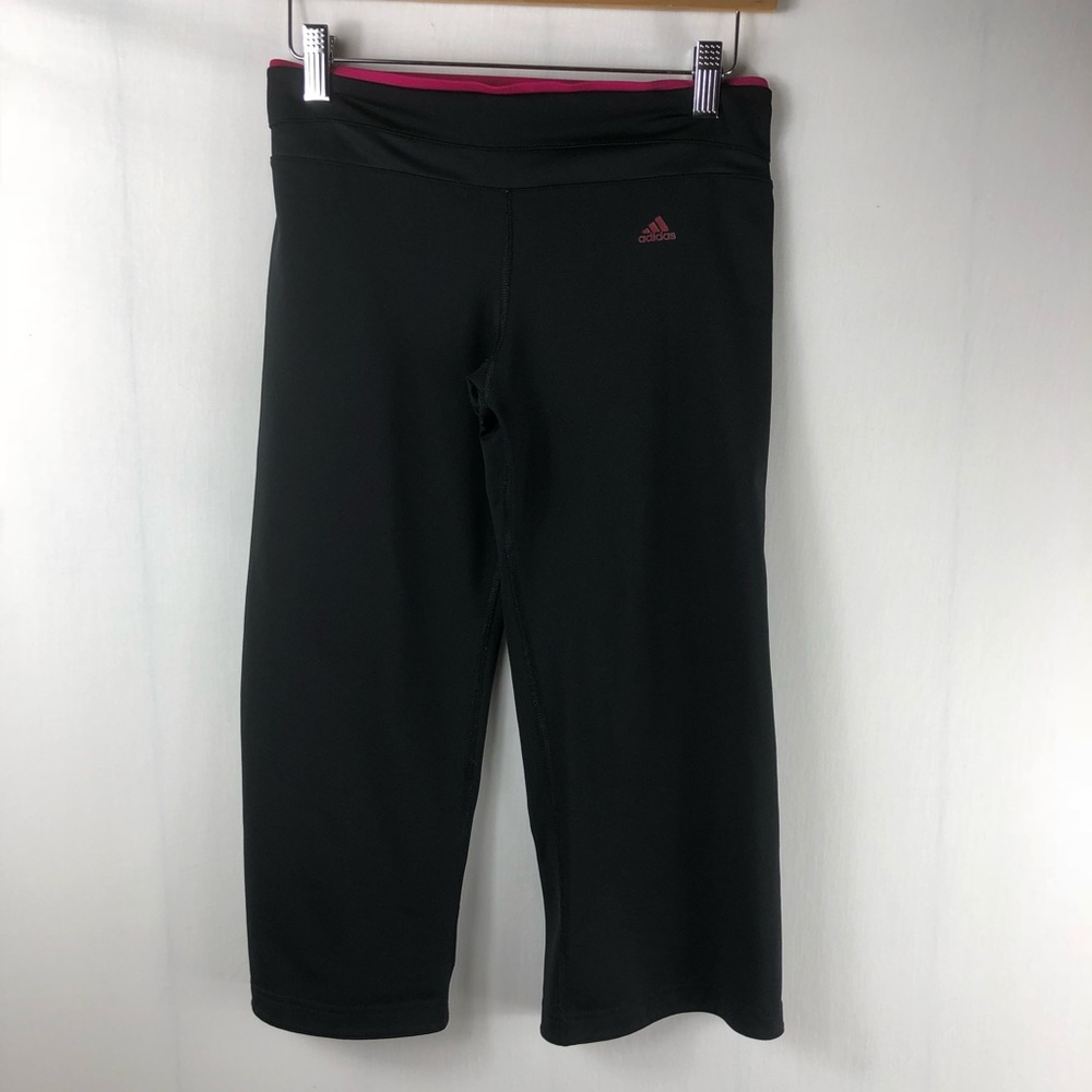 Adidas Small Workout Capri Pants Clima Cool Pink